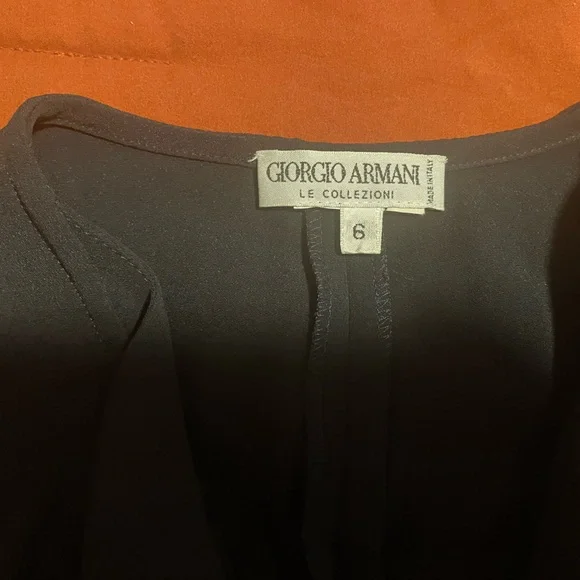 Giorgio Armani Black Blouse - Picture 2 of 3